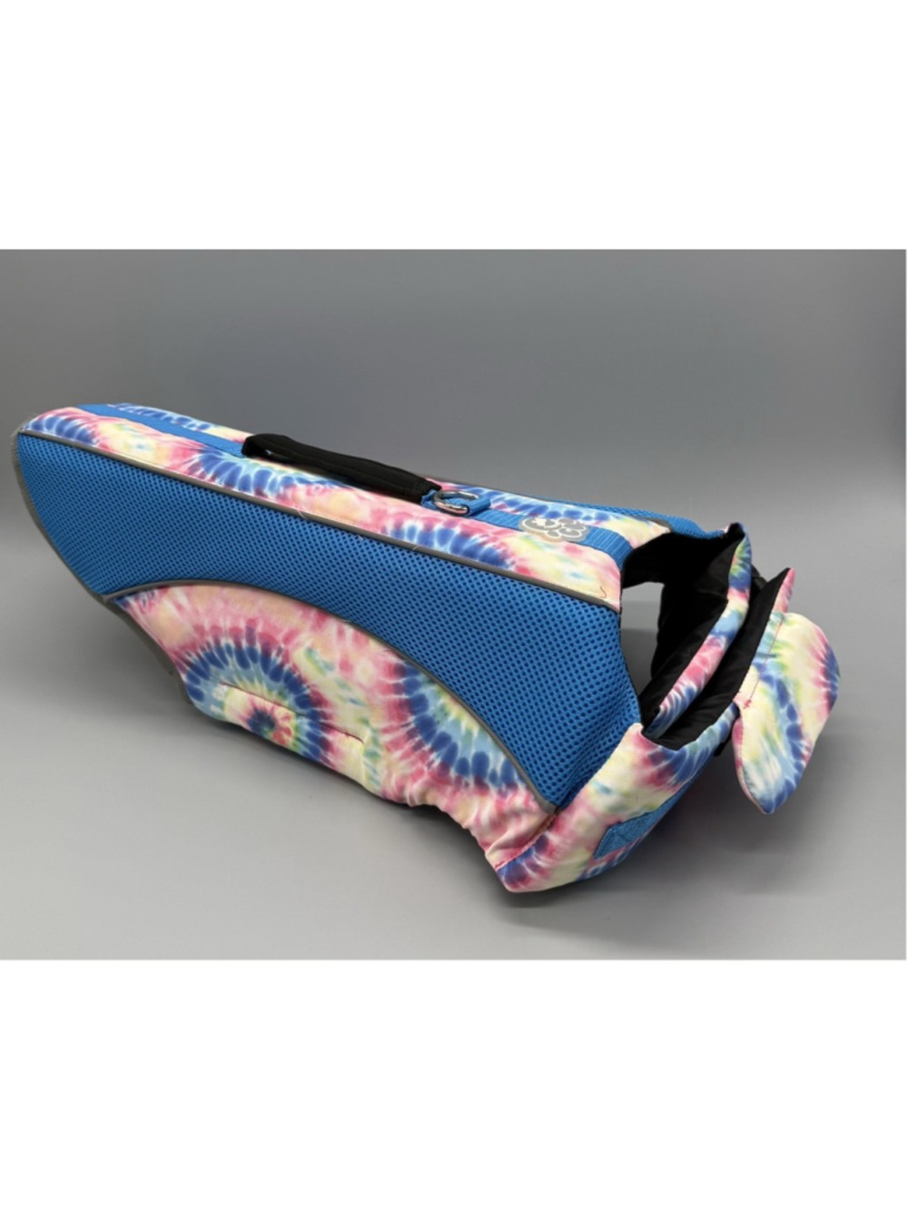 Canada Pooch Wave Rider Life Vest For Dogs Pink & Blue Tie Dye Size Large